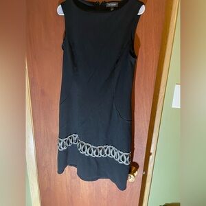 The Limited Black Mini Dress with Silver Detailing